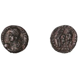 Moneda Imperio Romano ½ maiorina Constancio II 348-349 d.C.