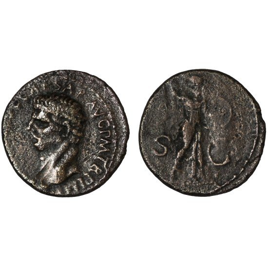 Moneda Imperio Romano As Claudio I 41-42 d.C.