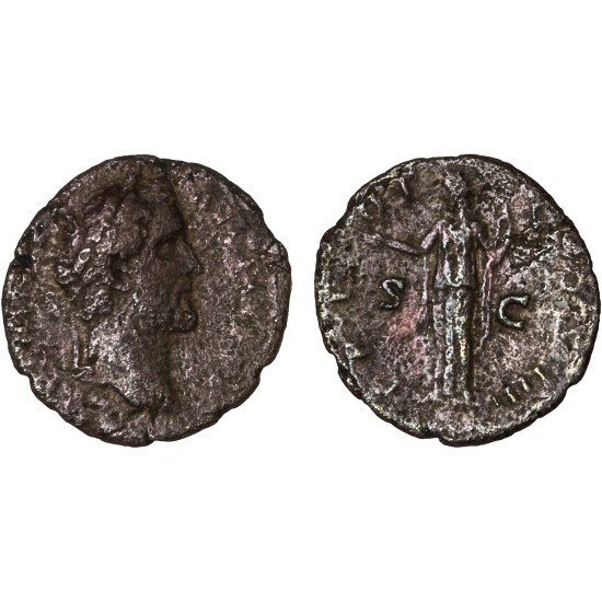 Moneda Imperio Romano As Antonino Pío 145-161 d.C.