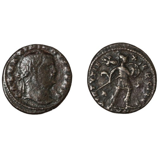 Moneda Imperio Romano Follis Galerio 309-310 d.C.