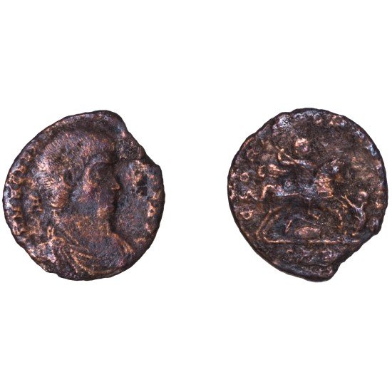 Moneda Imperio Romano Maiorina Magnencio 350-351 d.C.