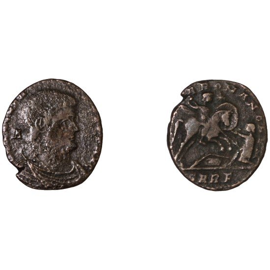 Moneda Imperio Romano Maiorina Magnencio 350-351 d.C.