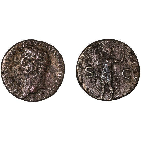Moneda Imperio Romano As Claudio I 41-42 d.C.