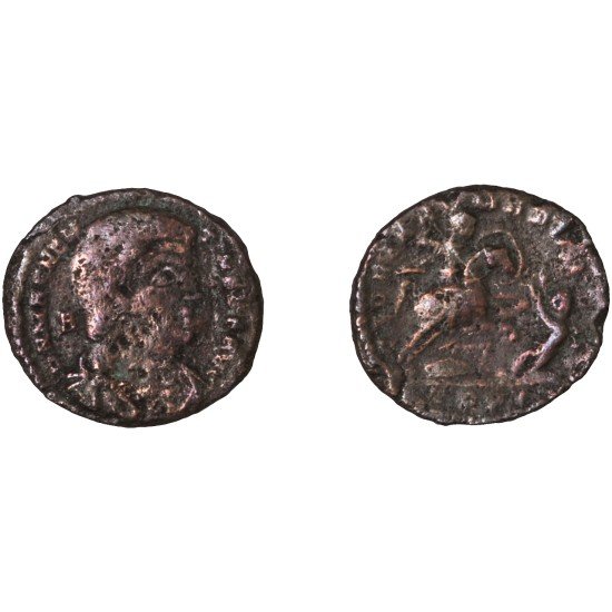 Moneda Imperio Romano Maiorina Magnencio 350-351 d.C.