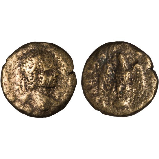 Moneda Imperio Romano Tetrassarion Caracalla 209-211 d.C.
