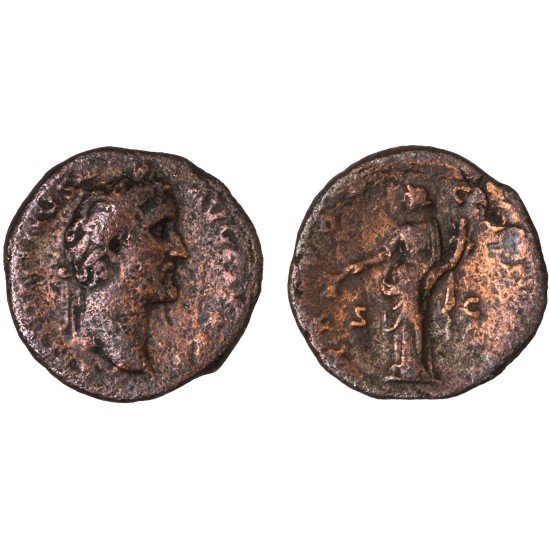 Moneda Imperio Romano As Antonino Pío 139 d.C.