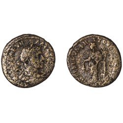 Moneda Imperio Romano Tetrassarion Alejandro Severo 224-226 d.C.