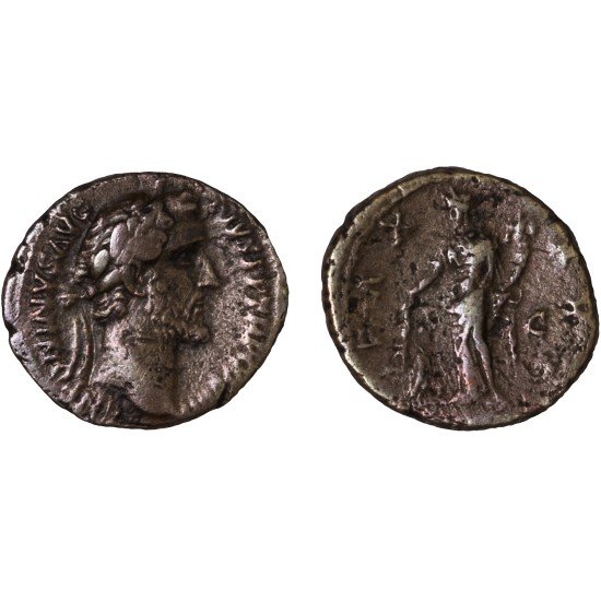Moneda Imperio Romano As Antonino Pío 145-161 d.C.