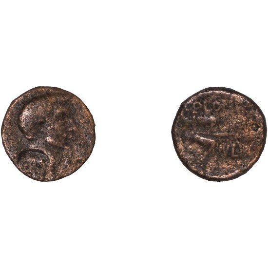 Moneda Imperio Romano Semis provincial Augusto 27 a.C. – 14 d.C.