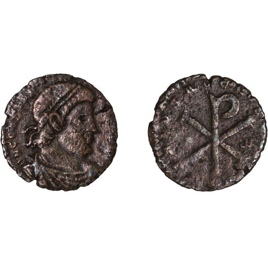 Moneda Imperio Romano Maiorina Constancio II 353 d.C.