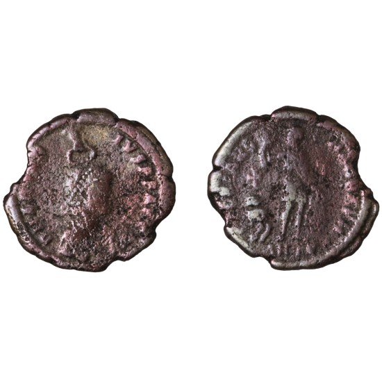 Moneda Imperio Romano Maiorina Arcadio 383-386 d.C.