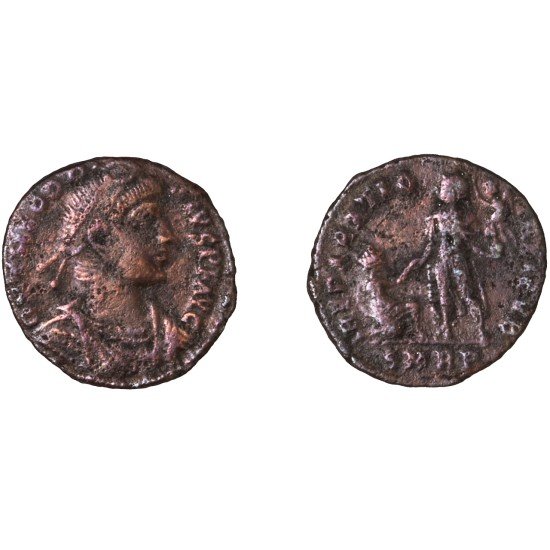 Moneda Imperio Romano Maiorina Teodosio I 379-383 d.C. Moneda Imperio Romano Maiorina Teodosio I 379-383 d.C.
