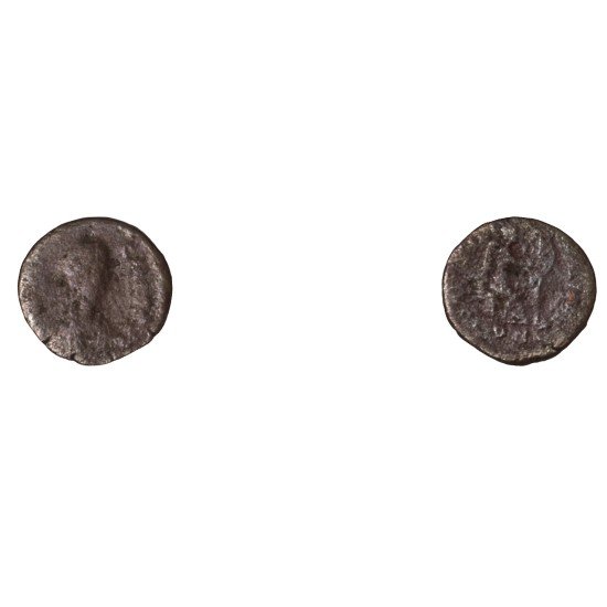 Moneda Imperio Romano ¼ de maiorina Aelia Flaccilla 383 d.C.