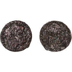 Moneda Imperio Romano Follis Majencio 309-310 d.C.