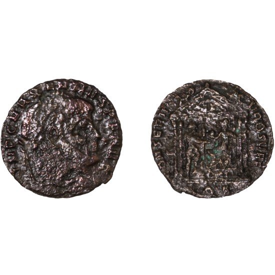 Moneda Imperio Romano Follis Majencio 309-310 d.C.