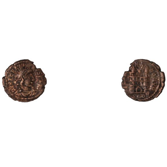 Moneda Imperio Romano Maiorina Magno Máximo 387-388 d.C.