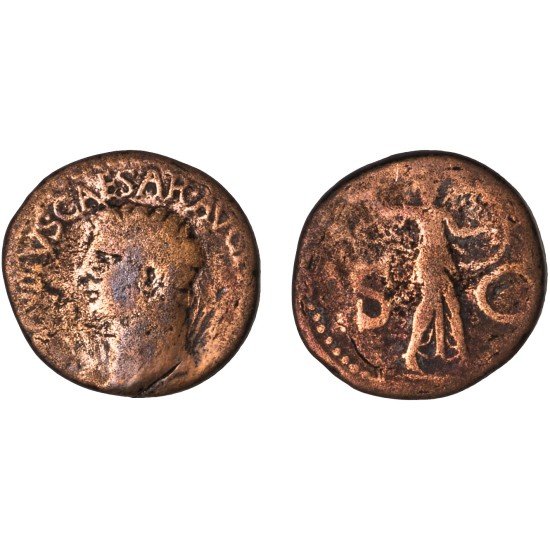 Moneda Imperio Romano As Claudio I 41-42 d.C.