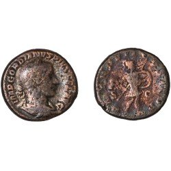 Moneda Imperio Romano As Gordiano III 244 d.C.