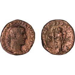 Moneda Imperio Romano Sestercio Filipo I 246 d.C.
