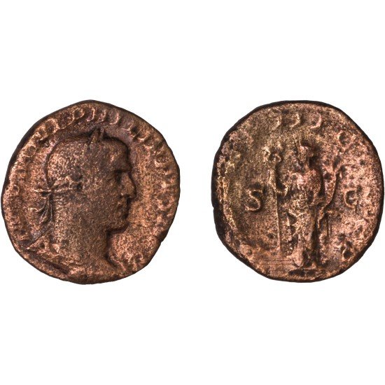 Moneda Imperio Romano Sestercio Filipo I 246 d.C.