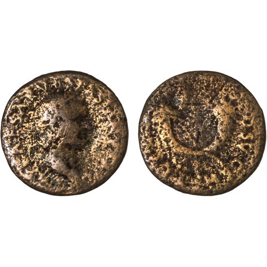 Moneda Imperio Romano Dupondio Vespasiano 74 d.C.