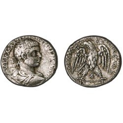Moneda Imperio Romano Tetradracma Elagábalo 219 d.C.