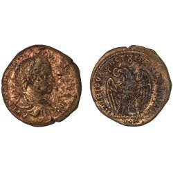 Moneda Imperio Romano Tetrassarion Alejandro Severo 224-226 d.C.