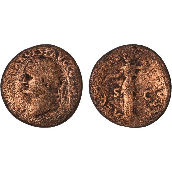 Moneda Imperio Romano As Vespasiano 77-78 d.C.