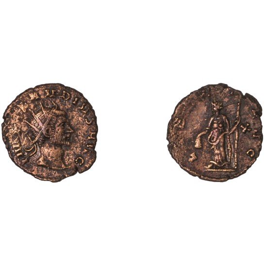 Moneda Imperio Romano Antoniniano Claudio II 269-270 d.C.