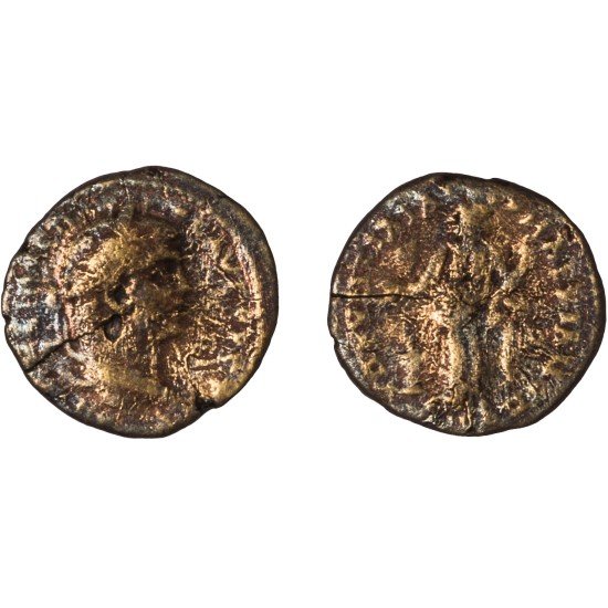 Moneda Imperio Romano Tetrassarion Caracalla 213-216 d.C.
