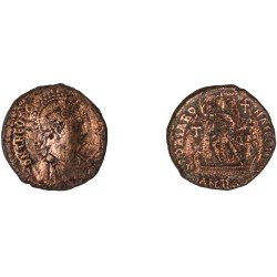 Moneda Imperio Romano Maiorina Teodosio I 383-386 d.C. Moneda Imperio Romano Maiorina Teodosio I 383-386 d.C.
