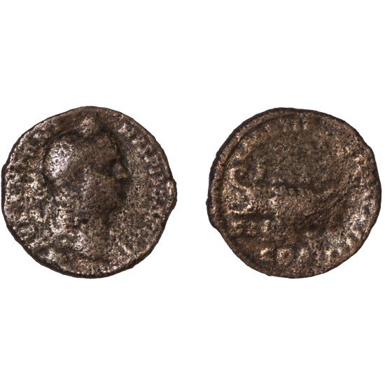 Moneda Imperio Romano As Caracalla después de 208 d.C.