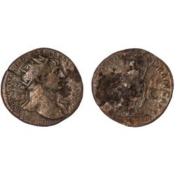 Moneda Imperio Romano Dupondio Trajano 103-111 d.C. Moneda Imperio Romano Dupondio Trajano 103-111 d.C.
