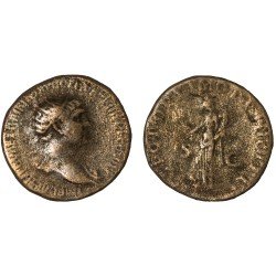 Moneda Imperio Romano Dupondio Trajano 103-111 d.C. Moneda Imperio Romano Dupondio Trajano 103-111 d.C.
