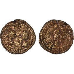 Moneda Imperio Romano Pentassarion Elagábalo 220-221 d.C.