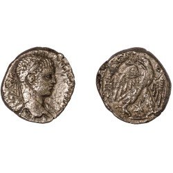 Moneda Imperio Romano Tetradracma Elagábalo 219 d.C.