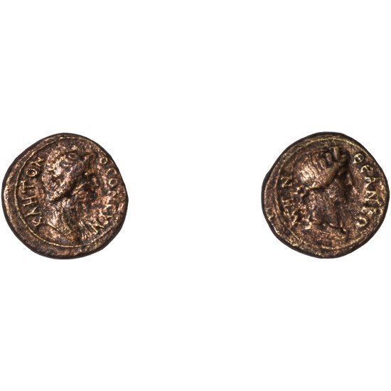 Moneda Imperio Romano Hemiassarion Claudio I/Nerón 40s-60s d.C.