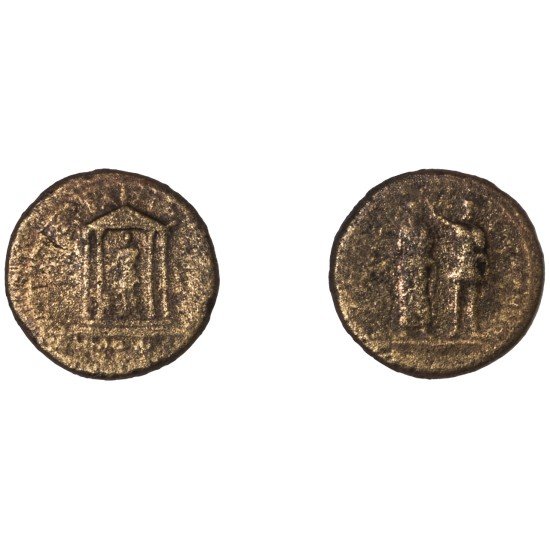 Moneda Imperio Romano Assarion Augusto 4-14 d.C.