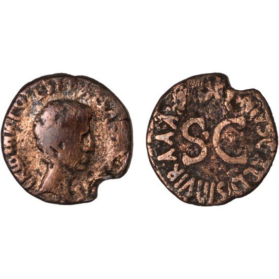 Moneda Imperio Romano As Augusto 16 a.C.