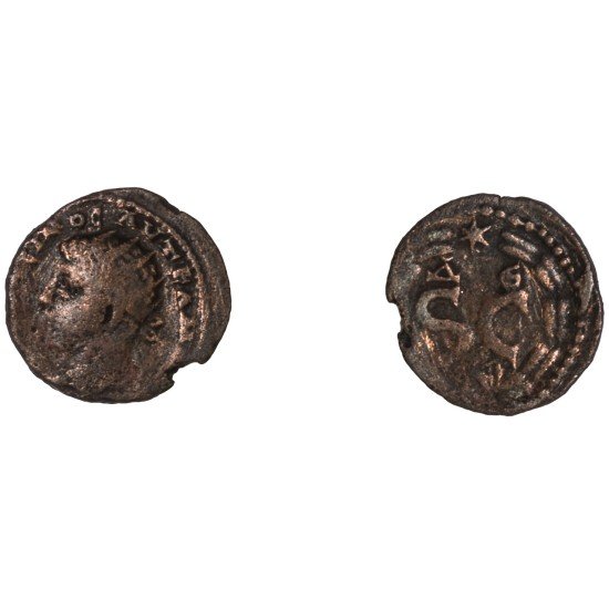 Moneda Imperio Romano Assarion Elagábalo 218-222 d.C.