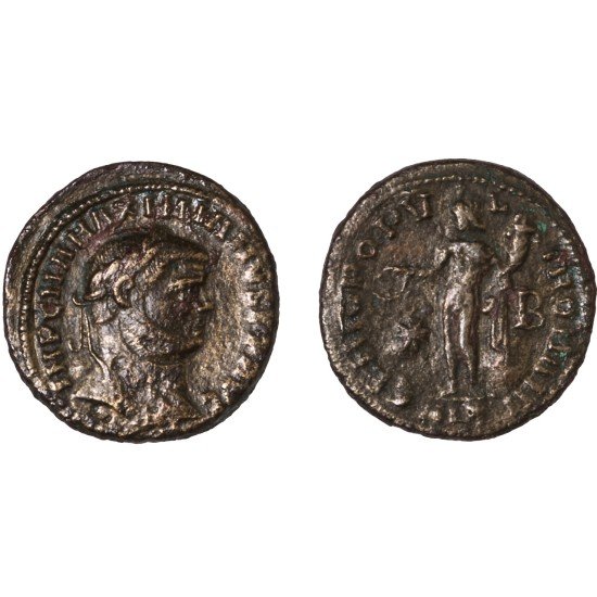 Moneda Imperio Romano Follis Maximiano 295-296 d.C.