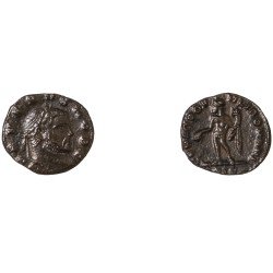 Moneda Imperio Romano ¼ de follis Severo II 305 d.C.