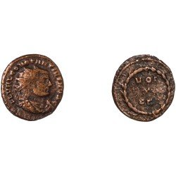 Moneda Imperio Romano Radiado post reforma Constancio I  303 d.C.