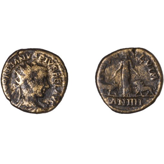 Moneda Imperio Romano Dupondio provincial Gordiano III 242-243 d.C. Moneda Imperio Romano Dupondio provincial Gordiano III 242-243 d.C.