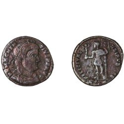 Moneda Imperio Romano Maiorina Magnencio 350 d.C.