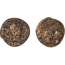 Moneda Imperio Romano As Tiberio 22-23 d.C.