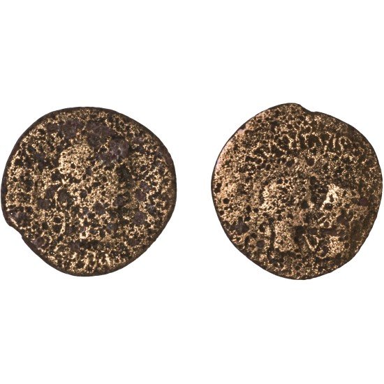 Moneda Imperio Romano As Tiberio 22-23 d.C.