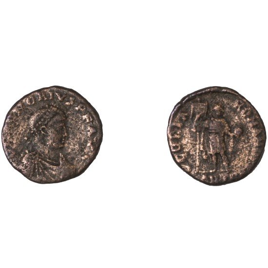 Moneda Imperio Romano Decargiro Honorio 393-395 d.C.