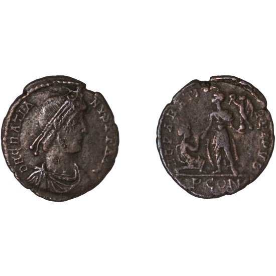 Moneda Imperio Romano Maiorina Graciano 379-383 d.C.