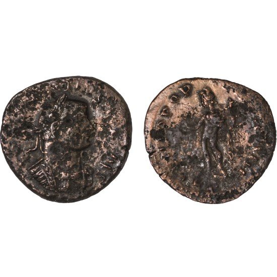 Moneda Imperio Romano Follis Constancio I 298 d.C.
